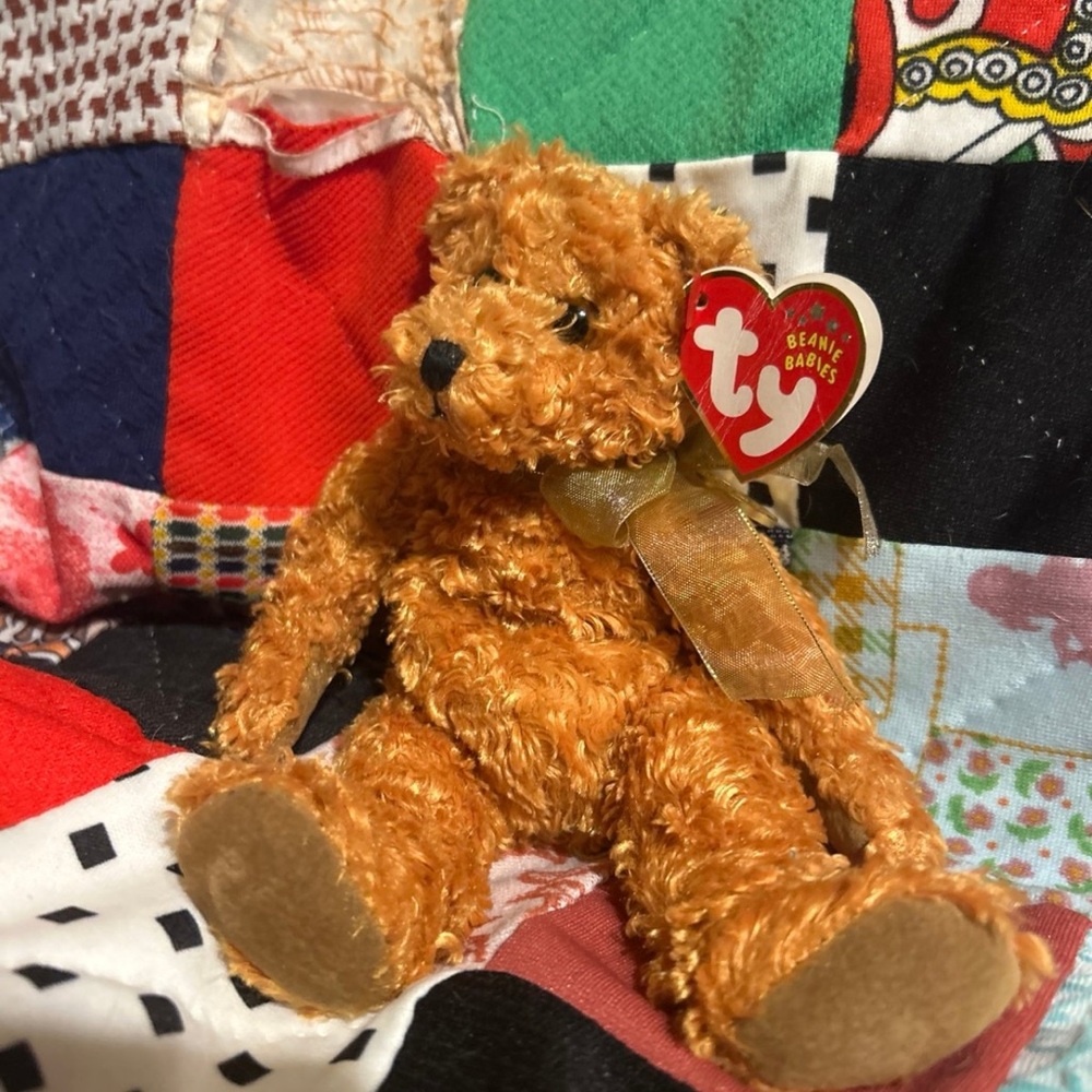 Ty beanie baby bear teddy 100th Anniversary with tag
